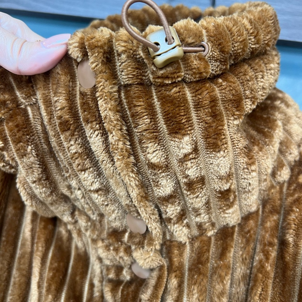 BDG Tan Ribbed Puff Jacket Size Small - Picture 5 of 13